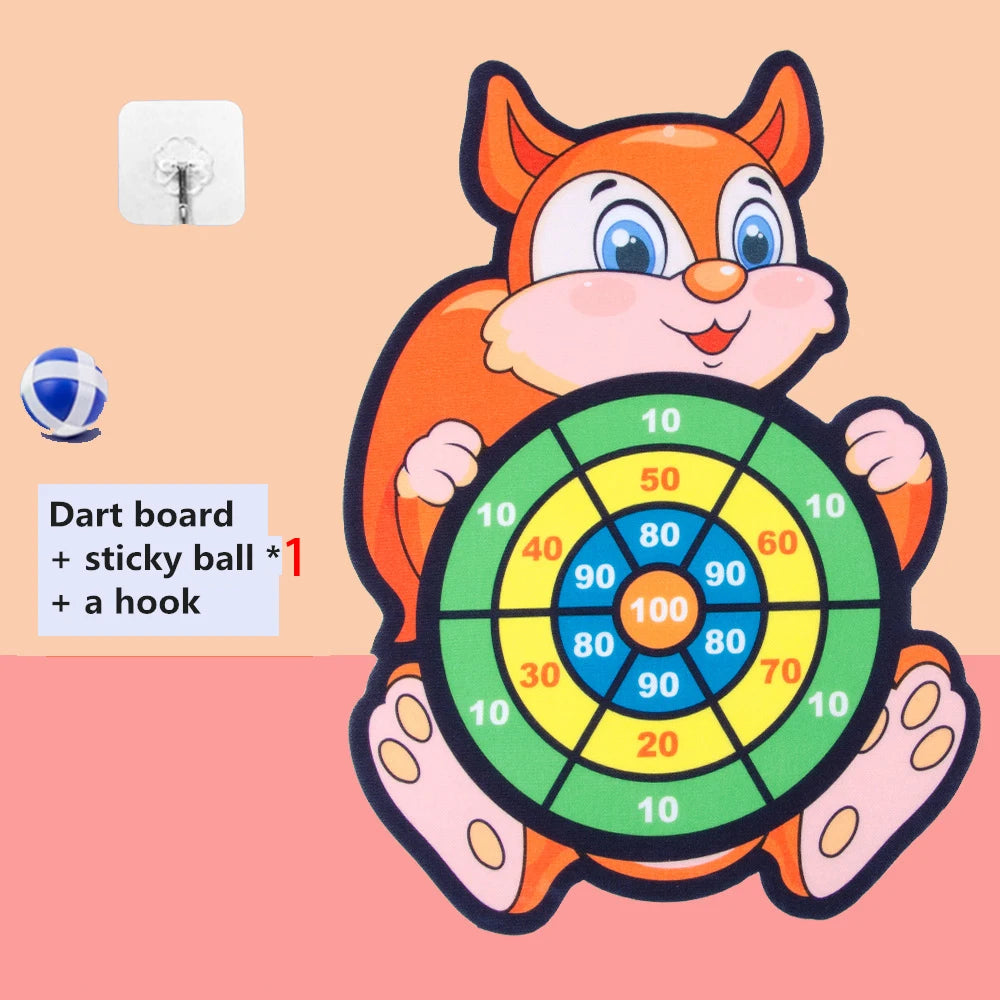 Montessori Animal Dart Board – Safe Sticky Ball Game for Kids (LIMITED STOCK!)