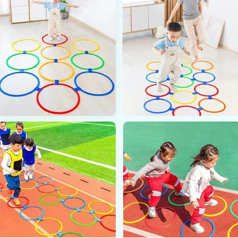 Kids Jump Ring Set – Outdoor Balance & Fitness Game (10 Rings)