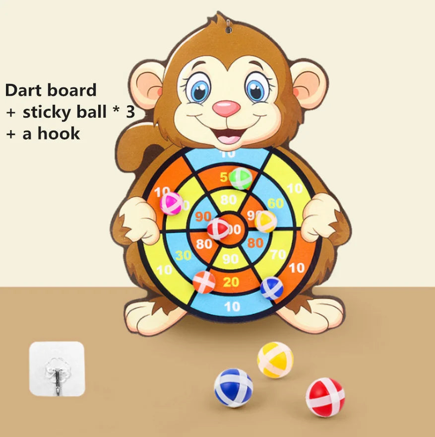 Montessori Animal Dart Board – Safe Sticky Ball Game for Kids (LIMITED STOCK!)