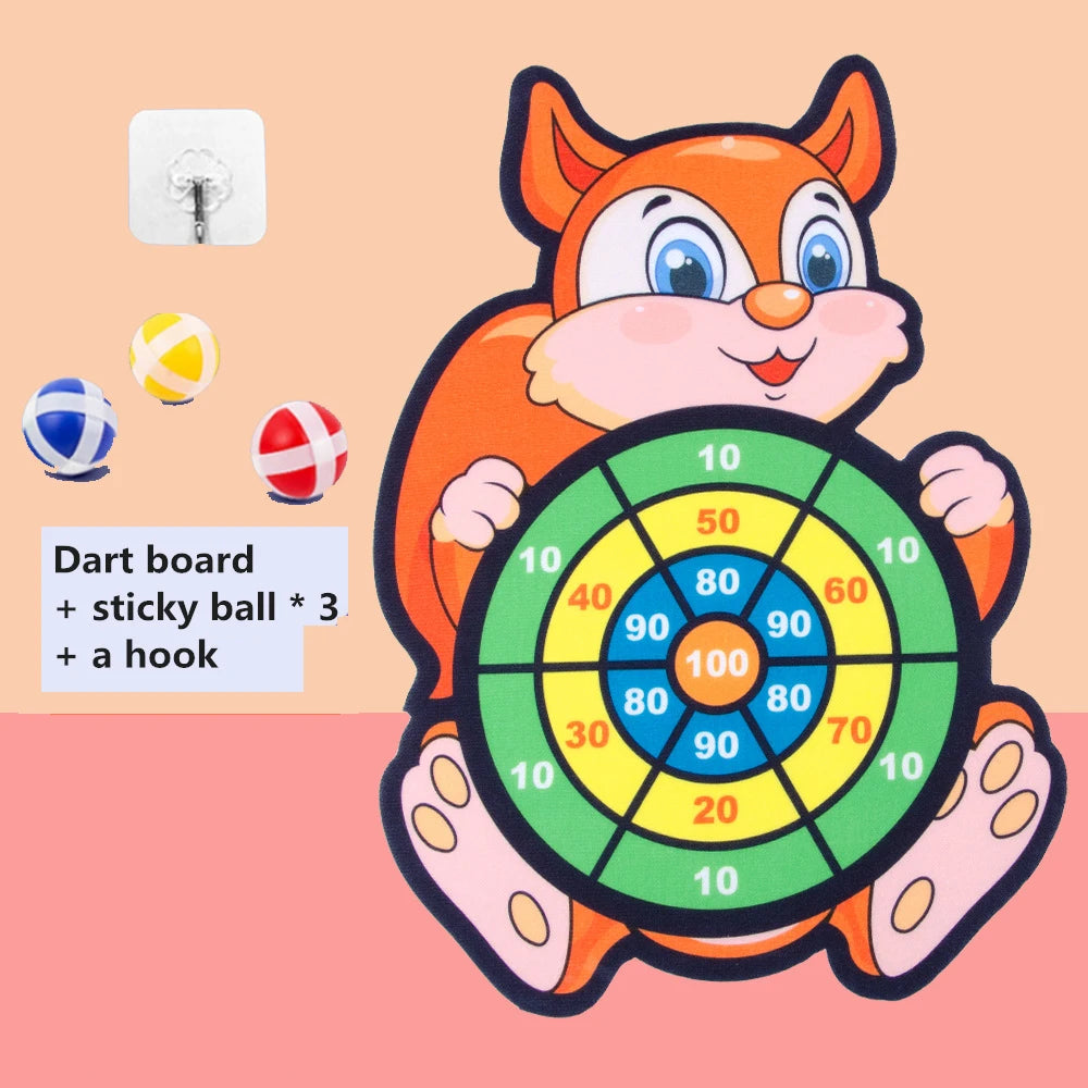 Montessori Animal Dart Board – Safe Sticky Ball Game for Kids (LIMITED STOCK!)