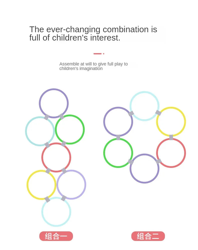 Kids Jump Ring Set – Outdoor Balance & Fitness Game (10 Rings)