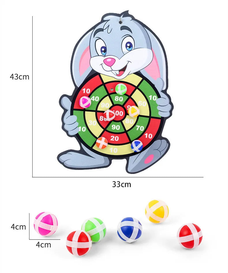 Montessori Animal Dart Board – Safe Sticky Ball Game for Kids (LIMITED STOCK!)