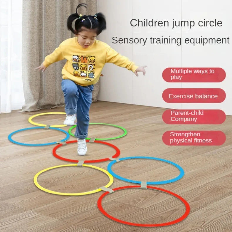 Kids Jump Ring Set – Outdoor Balance & Fitness Game (10 Rings)