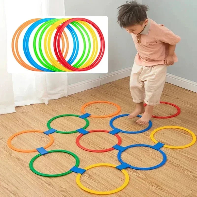 Kids Jump Ring Set – Outdoor Balance & Fitness Game (10 Rings)
